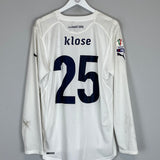 2011/12 LAZIO KLOSE #25 *MATCH WORN* L/S AWAY SHIRT (L) PUMA