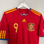 Shop 2009/10 SPAIN TORRES #9 HOME SHIRT (M) ADIDAS, classic football shirts, vintage football shirts & retro soccer jerseys at Cult Kits