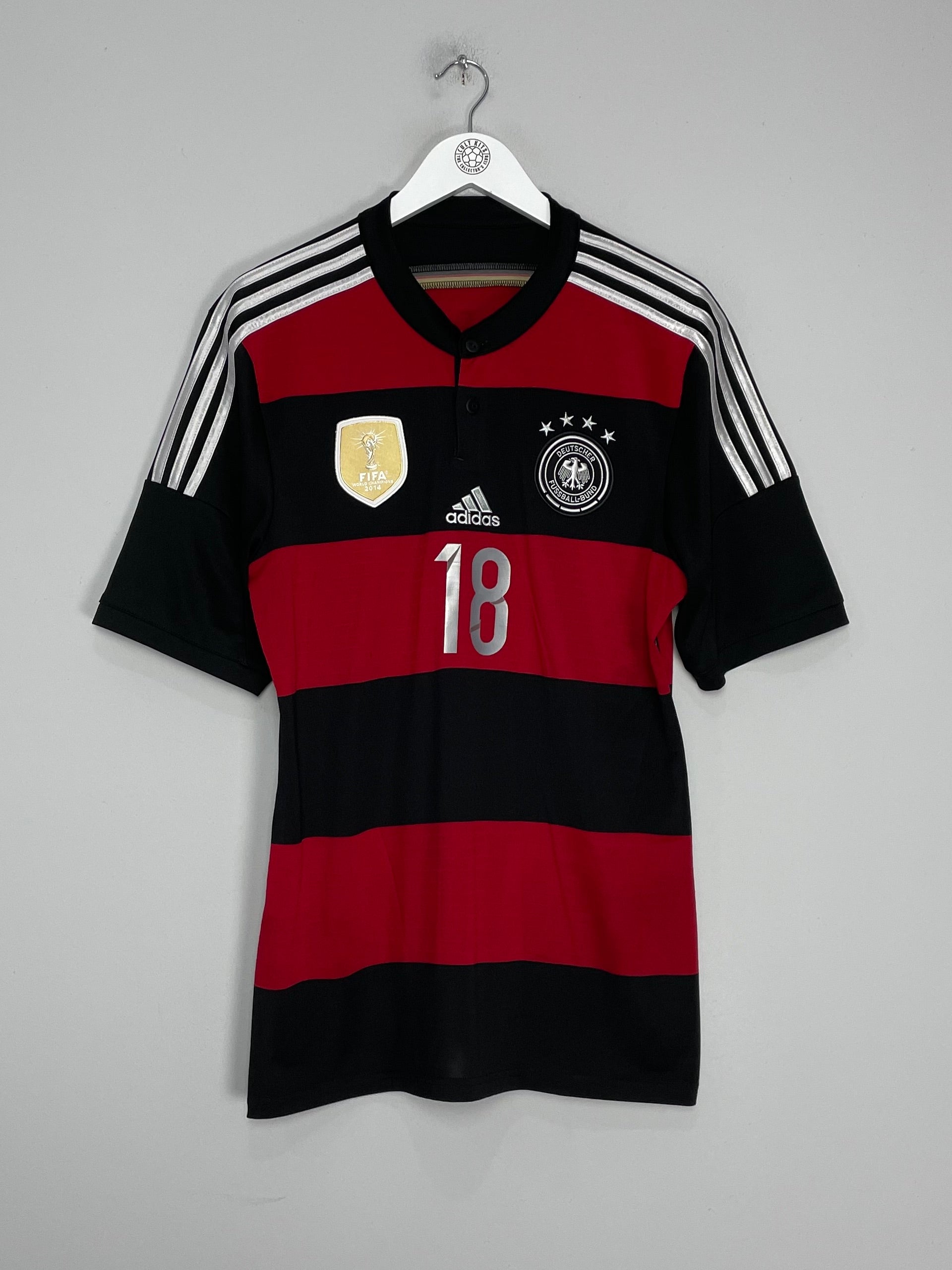 Shop 2014/15 GERMANY KROOS #18 AWAY SHIRT (L) ADIDAS, classic football shirts, vintage football shirts & retro soccer jerseys at Cult Kits