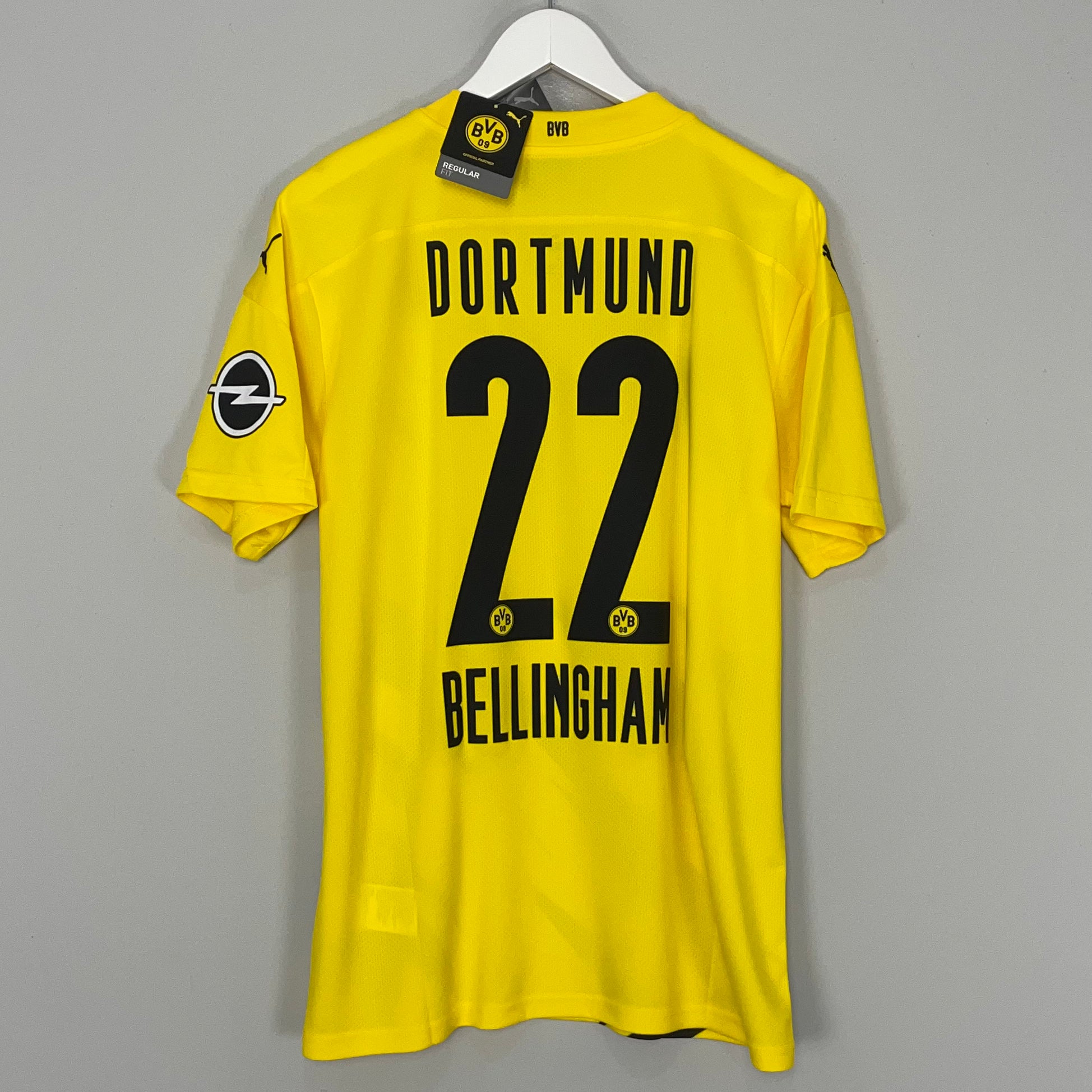 Shop 2020/21 DORTMUND BELLINGHAM #22 *BNWT* HOME SHIRT (L) PUMA, classic football shirts, vintage football shirts & retro soccer jerseys at Cult Kits