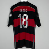 Shop 2014/15 GERMANY KROOS #18 AWAY SHIRT (L) ADIDAS, classic football shirts, vintage football shirts & retro soccer jerseys at Cult Kits