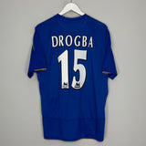 Shop 2005/06 CHELSEA DROGBA #15 *CENTENARY* HOME SHIRT (XL) UMBRO, classic football shirts, vintage football shirts & retro soccer jerseys at Cult Kits