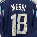 Shop 2004/05 ARGENTINA MESSI #18 AWAY SHIRT (L) ADIDAS, classic football shirts, vintage football shirts & retro soccer jerseys at Cult Kits