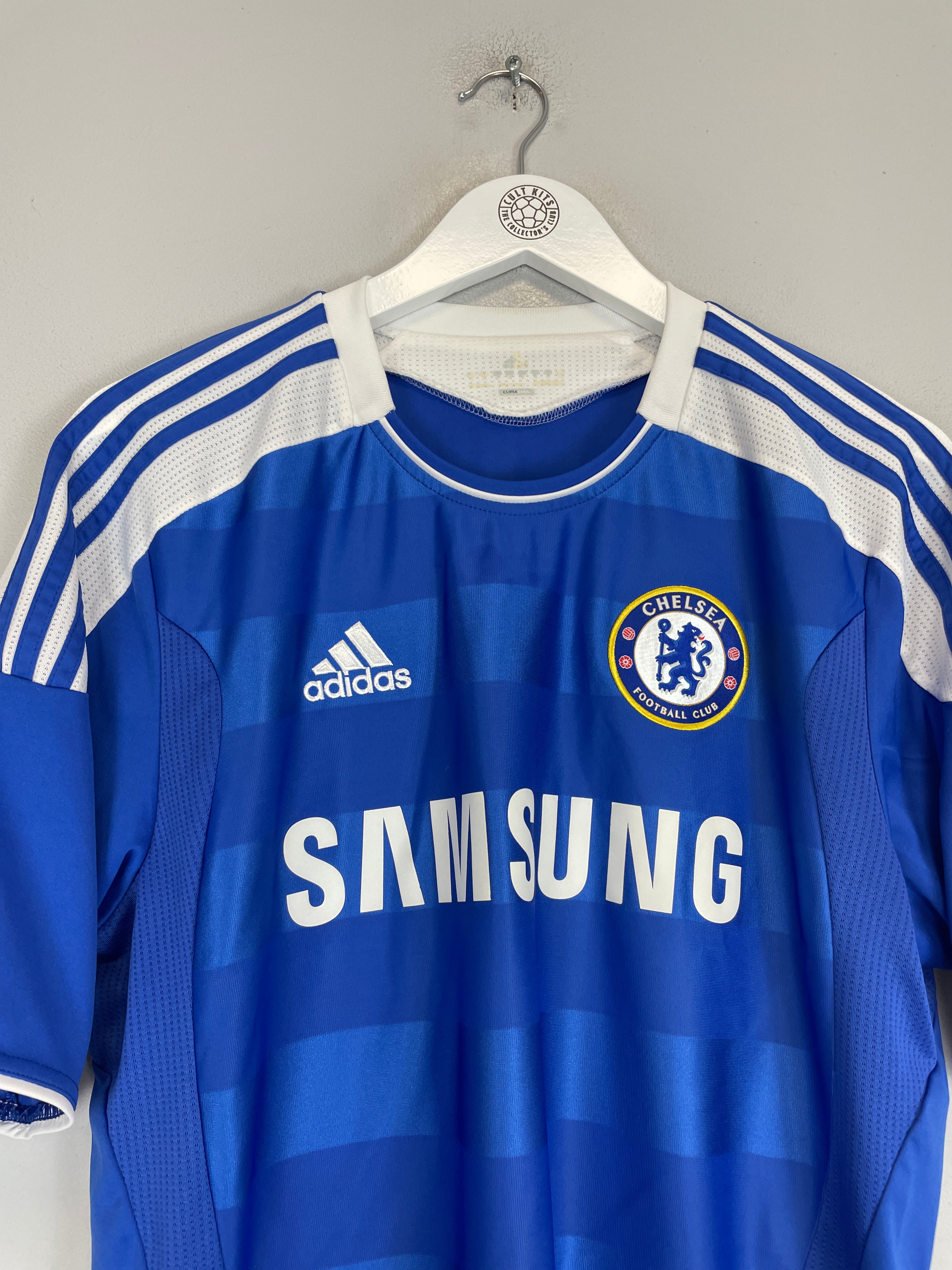 Shop 2011/12 CHELSEA DROGBA #11 HOME SHIRT (M) ADIDAS, classic football shirts, vintage football shirts & retro soccer jerseys at Cult Kits