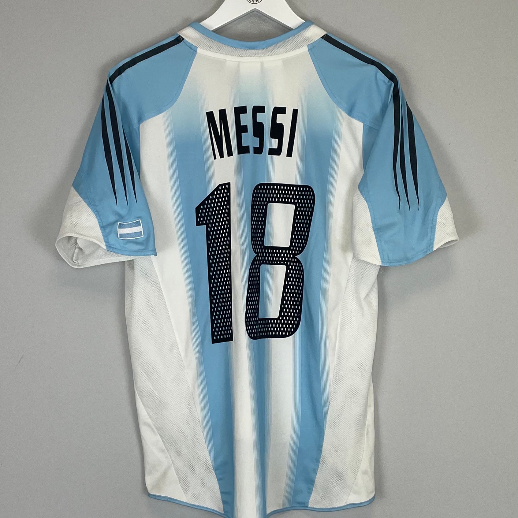 Shop 2004/05 ARGENTINA MESSI #19 HOME SHIRT (M) ADIDAS, classic football shirts, vintage football shirts & retro soccer jerseys at Cult Kits