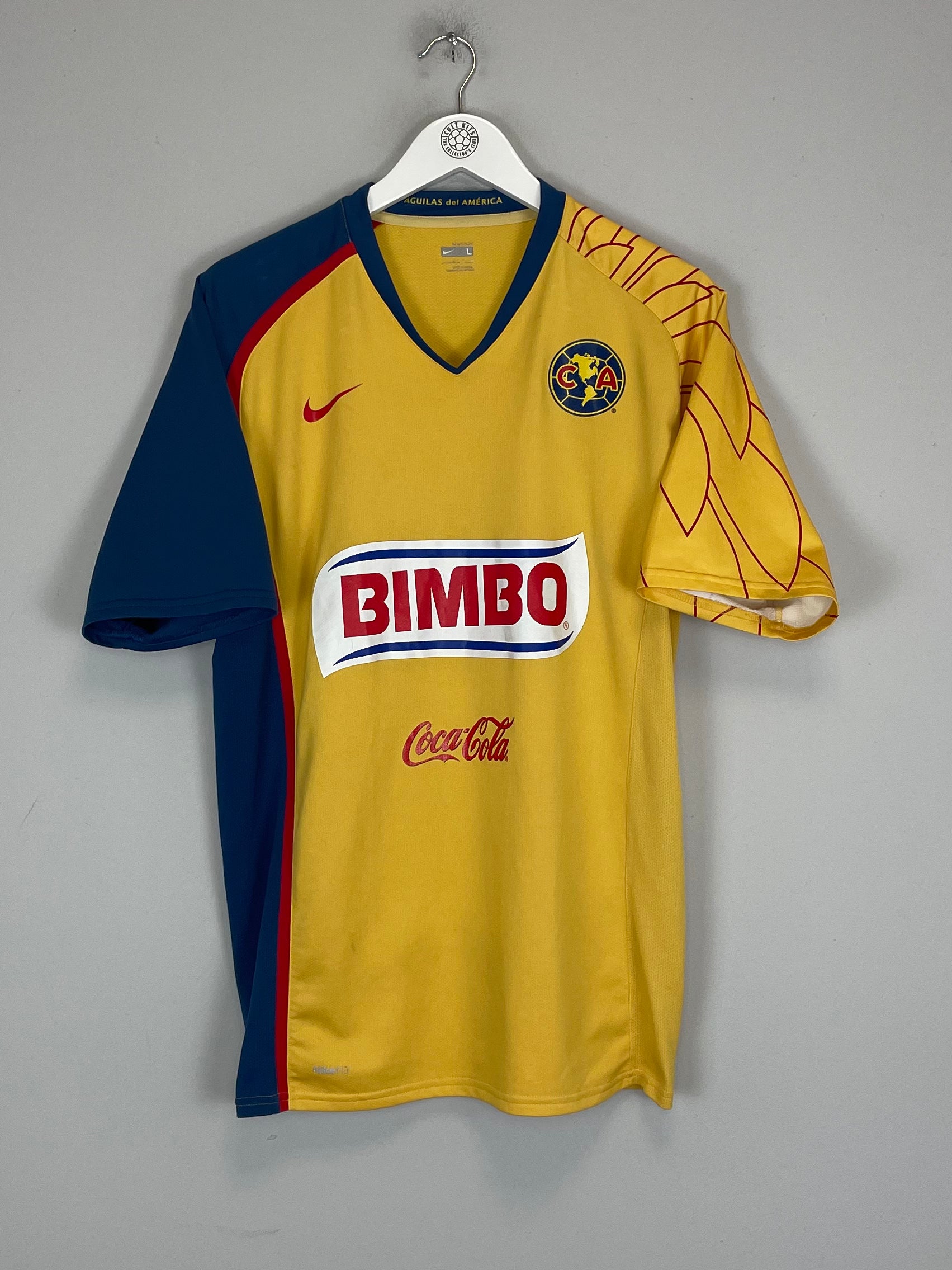 Shop 2007/08 CLUB AMERICA S.CABANAS #9 *PLAYER ISSUE* HOME SHIRT (L) NIKE, classic football shirts, vintage football shirts & retro soccer jerseys at Cult Kits