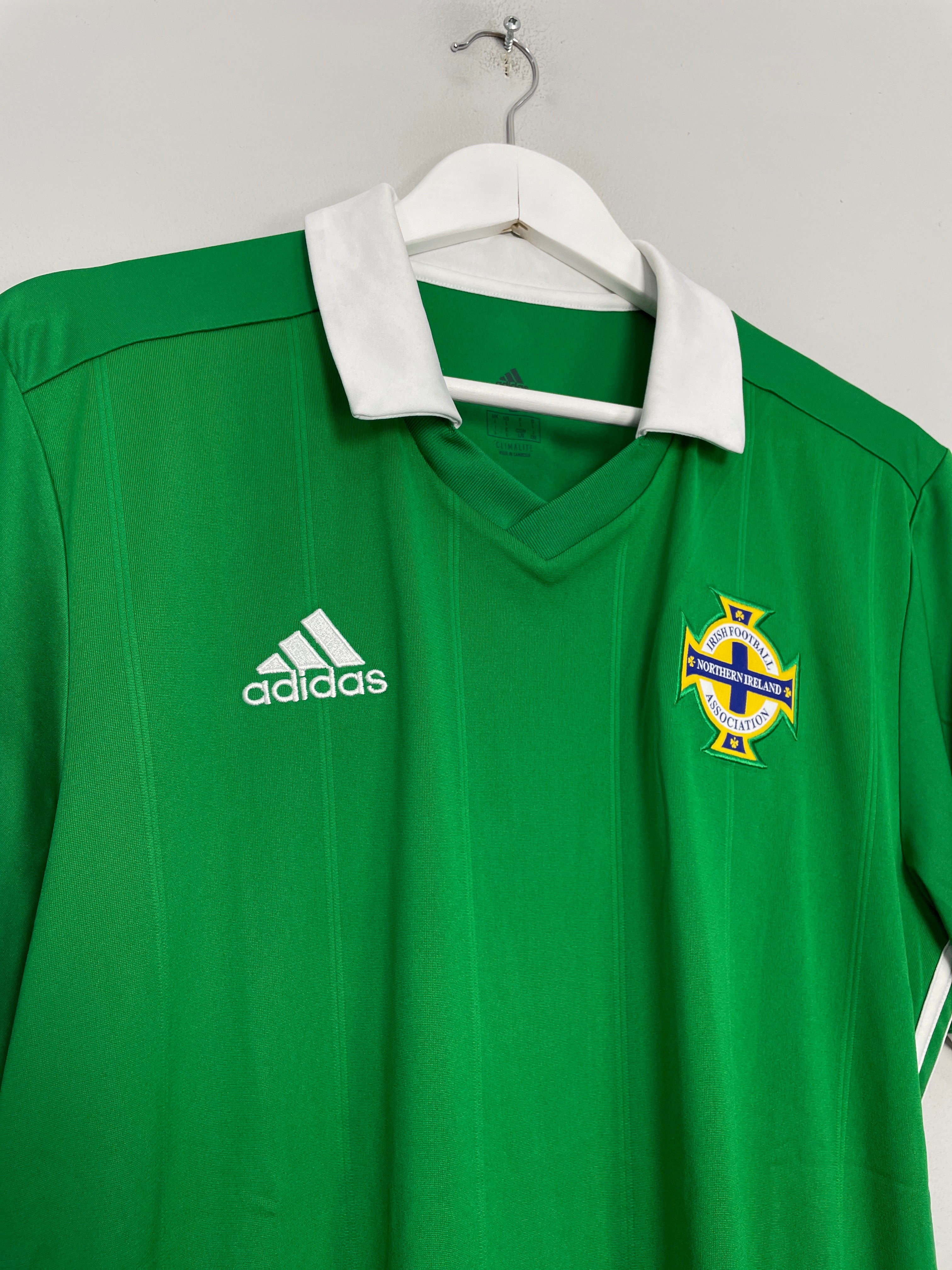 Shop 2017/19 NORTHERN IRELAND HOME SHIRT (L) ADIDAS, classic football shirts, vintage football shirts & retro soccer jerseys at Cult Kits