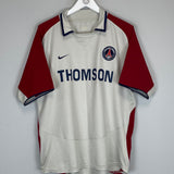 Shop 2003/04 PSG AWAY SHIRT (L) NIKE, classic football shirts, vintage football shirts & retro soccer jerseys at Cult Kits