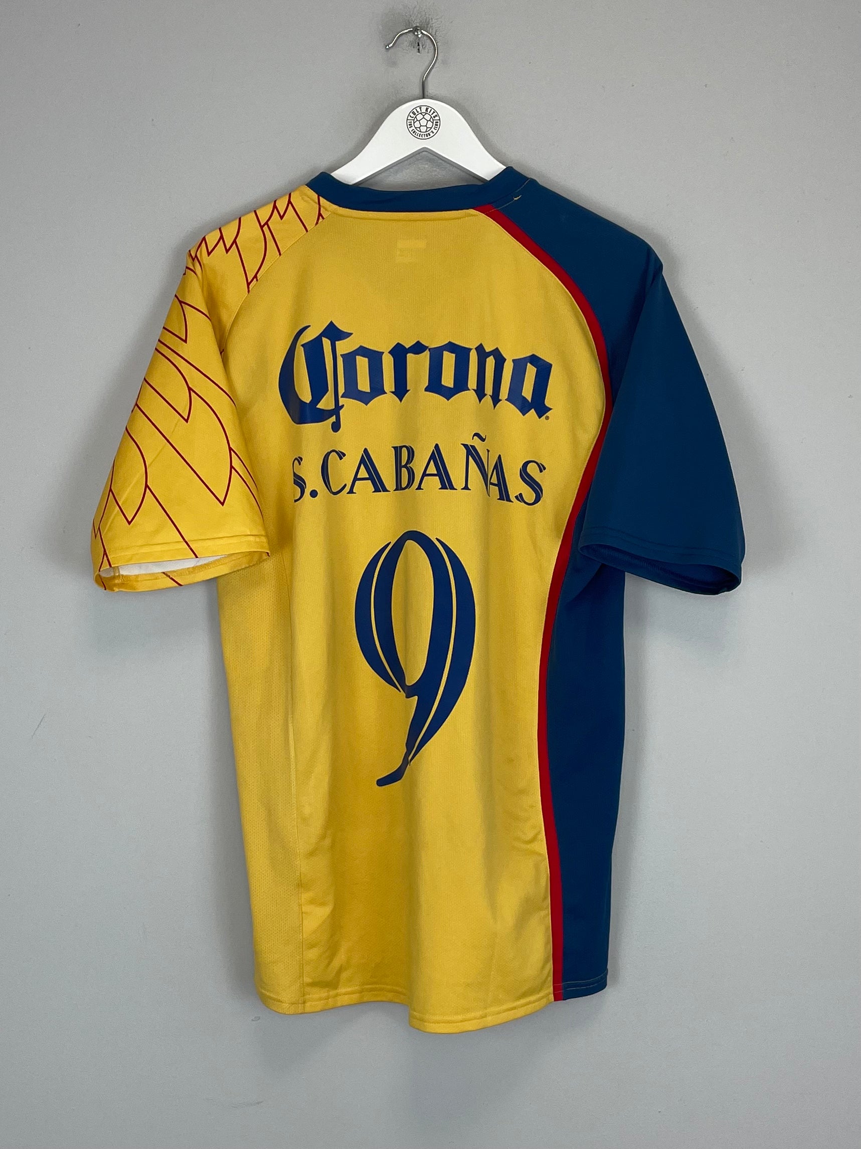 Shop 2007/08 CLUB AMERICA S.CABANAS #9 *PLAYER ISSUE* HOME SHIRT (L) NIKE, classic football shirts, vintage football shirts & retro soccer jerseys at Cult Kits