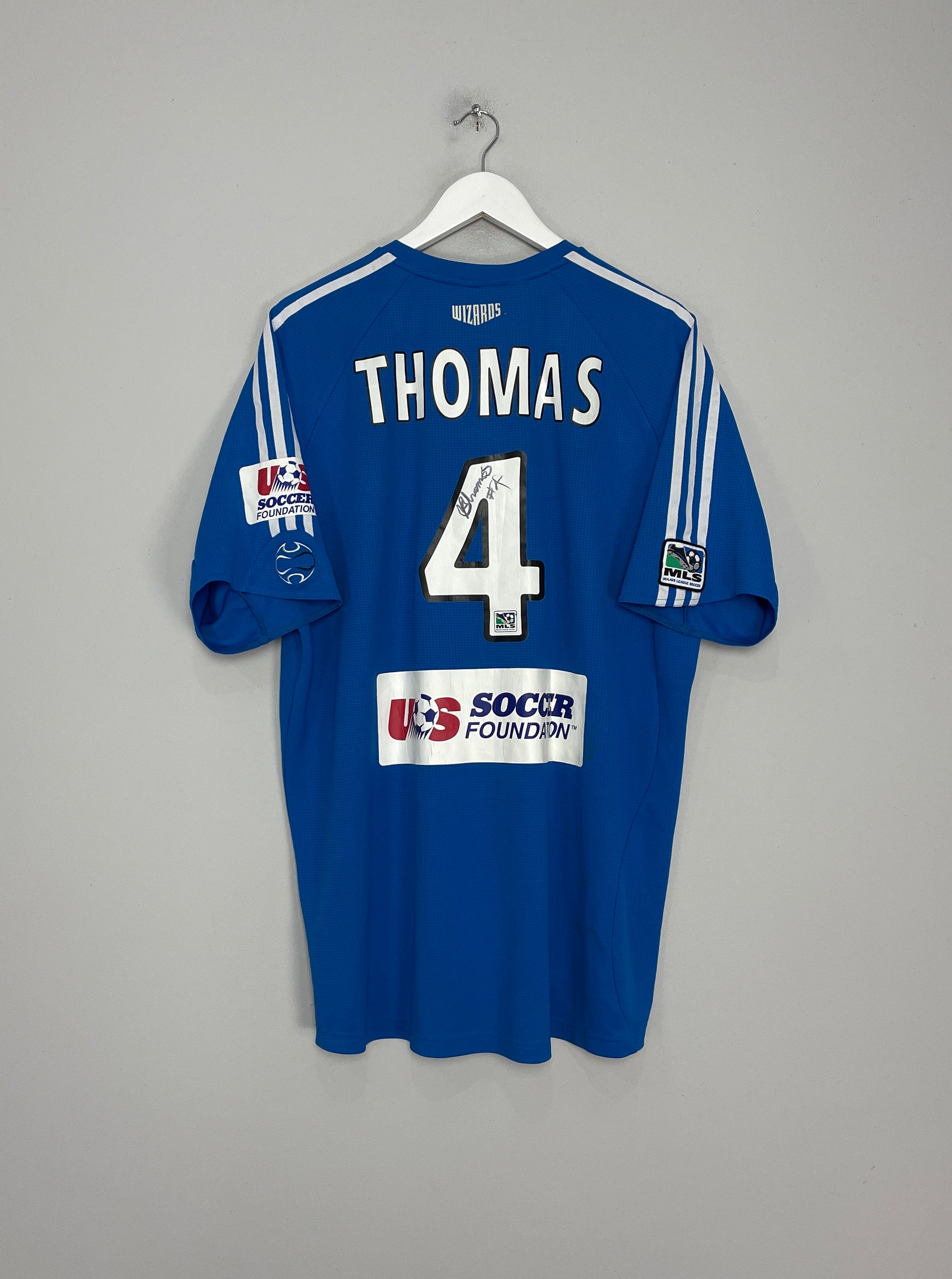 2006/07 KANSAS CITY WIZARDS THOMAS #4 *SIGNED* HOME SHIRT (XL) ADIDAS