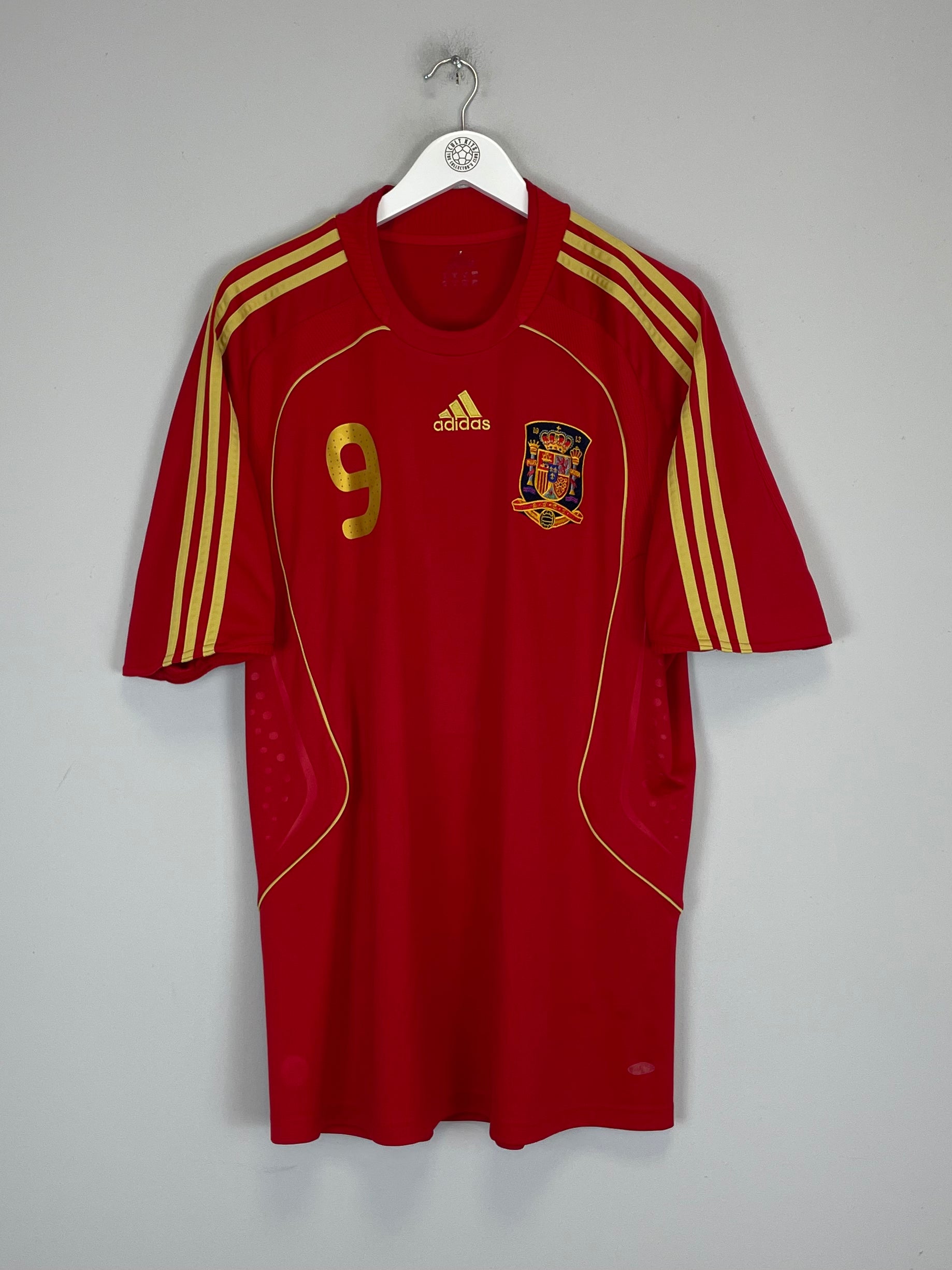 Shop 2008/10 SPAIN TORRES #9 HOME SHIRT (XL) ADIDAS, classic football shirts, vintage football shirts & retro soccer jerseys at Cult Kits