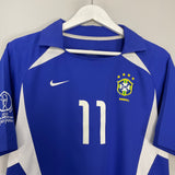 Shop 2002/04 BRAZIL RONALDINHO #10 AWAY SHIRT (S) NIKE, classic football shirts, vintage football shirts & retro soccer jerseys at Cult Kits