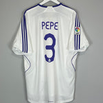 Shop 2007/08 REAL MADRID PEPE #3 HOME SHIRT (XL) ADIDAS, classic football shirts, vintage football shirts & retro soccer jerseys at Cult Kits