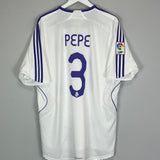 Shop 2007/08 REAL MADRID PEPE #3 HOME SHIRT (XL) ADIDAS, classic football shirts, vintage football shirts & retro soccer jerseys at Cult Kits