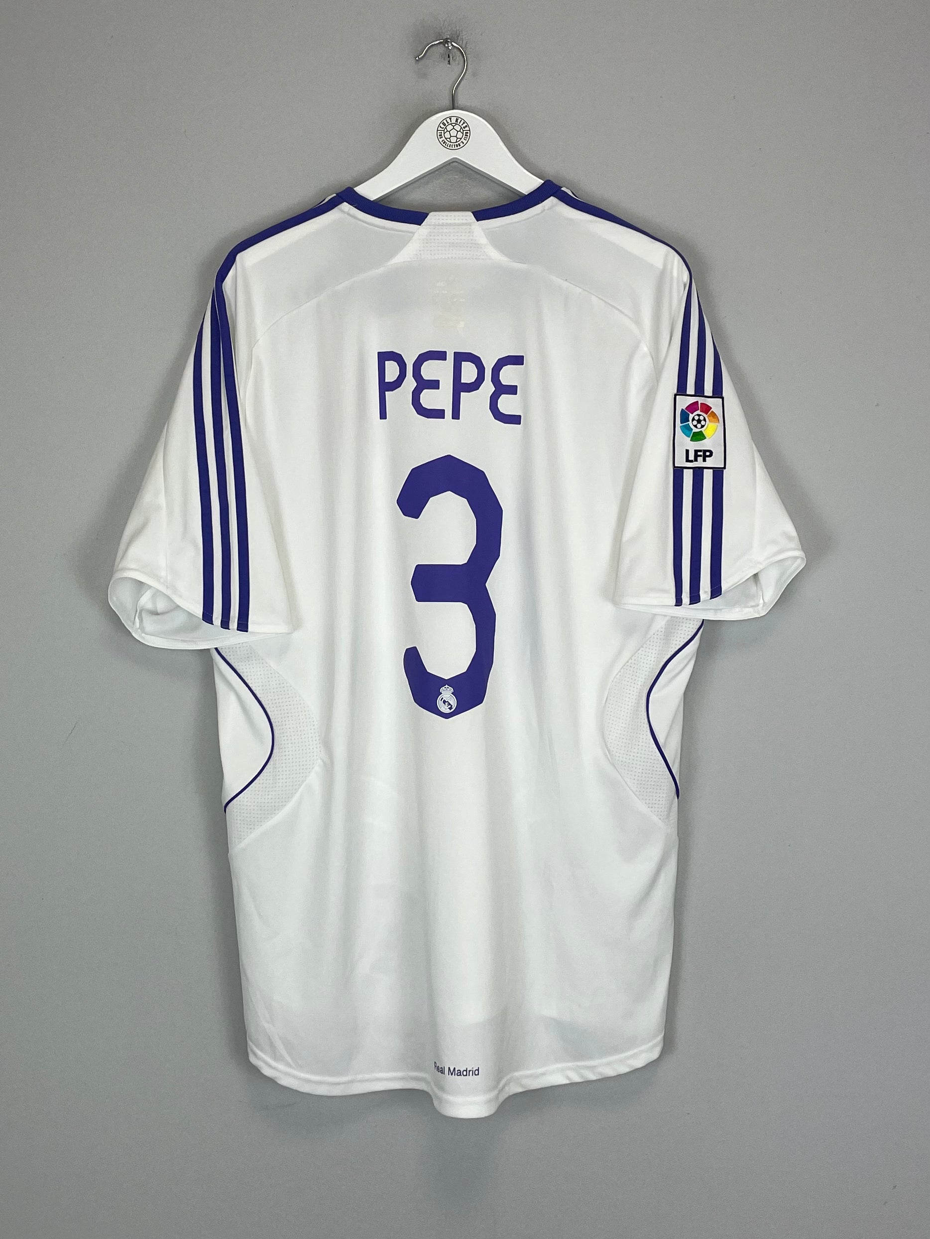 Shop 2007/08 REAL MADRID PEPE #3 HOME SHIRT (XL) ADIDAS, classic football shirts, vintage football shirts & retro soccer jerseys at Cult Kits
