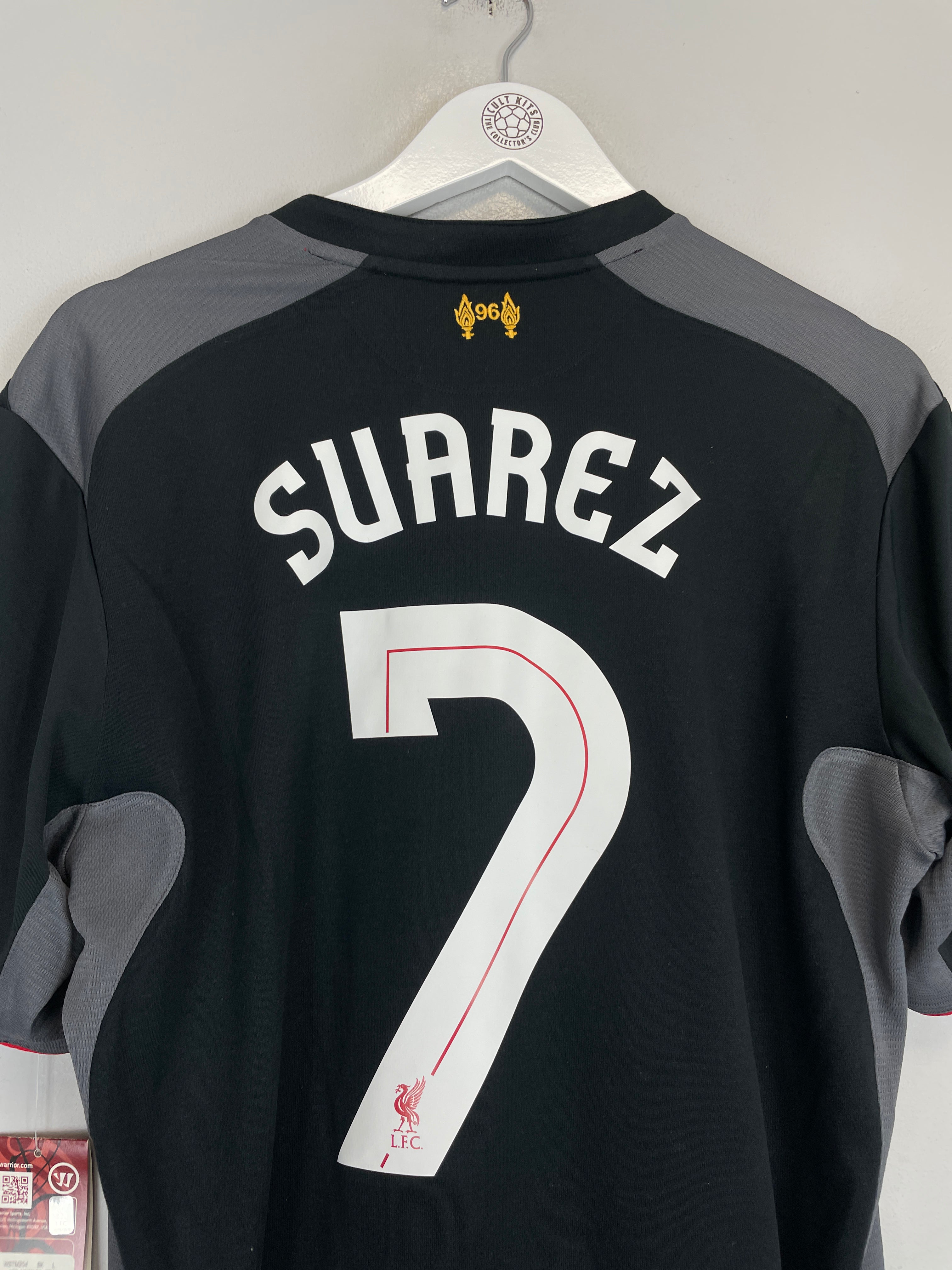 Shop 2012/13 LIVERPOOL SUAREZ #7 *BNWT* AWAY SHIRT (L) WARRIOR, classic football shirts, vintage football shirts & retro soccer jerseys at Cult Kits