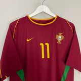 Shop 2002/04 PORTUGAL C.RONALDO #11 HOME SHIRT (L) NIKE, classic football shirts, vintage football shirts & retro soccer jerseys at Cult Kits