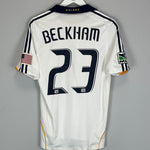 Shop 2008/09 LA GALAXY BECKHAM #23 *PLAYER ISSUE* HOME SHIRT (S) ADIDAS, classic football shirts, vintage football shirts & retro soccer jerseys at Cult Kits