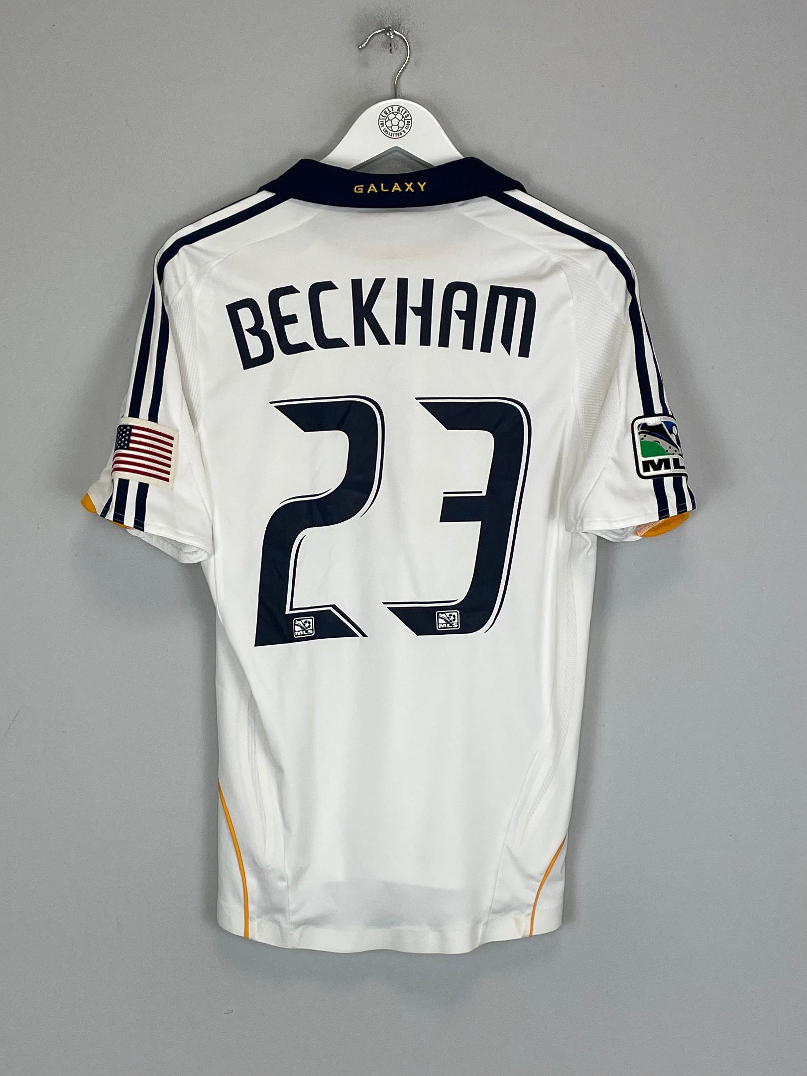 Shop 2008/09 LA GALAXY BECKHAM #23 *PLAYER ISSUE* HOME SHIRT (S) ADIDAS, classic football shirts, vintage football shirts & retro soccer jerseys at Cult Kits