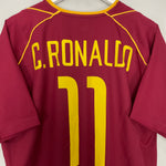 Shop 2002/04 PORTUGAL C.RONALDO #11 HOME SHIRT (L) NIKE, classic football shirts, vintage football shirts & retro soccer jerseys at Cult Kits