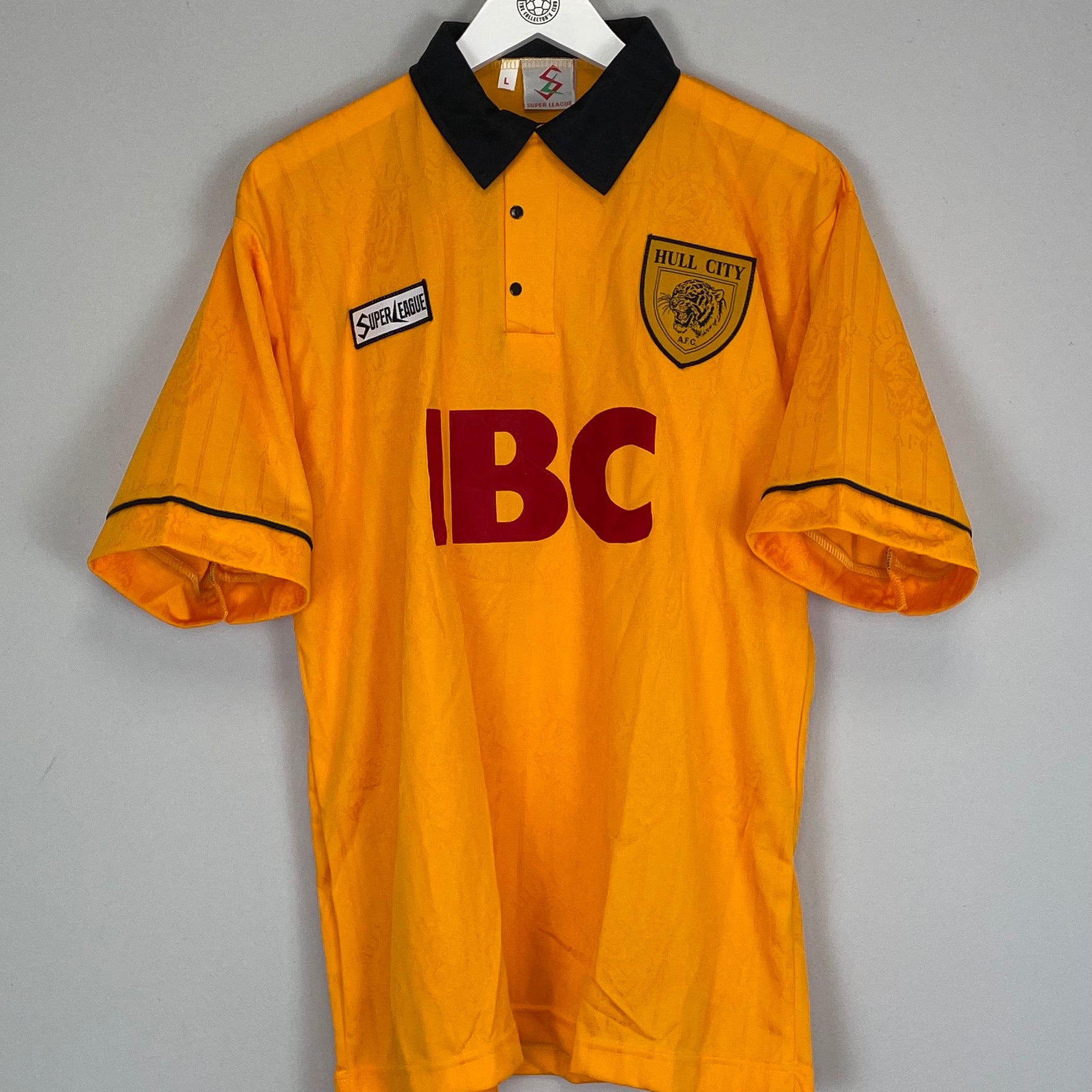 Shop 1995/97 HULL CITY *MINT* HOME SHIRT (L) SUPER LEAGUE, classic football shirts, vintage football shirts & retro soccer jerseys at Cult Kits