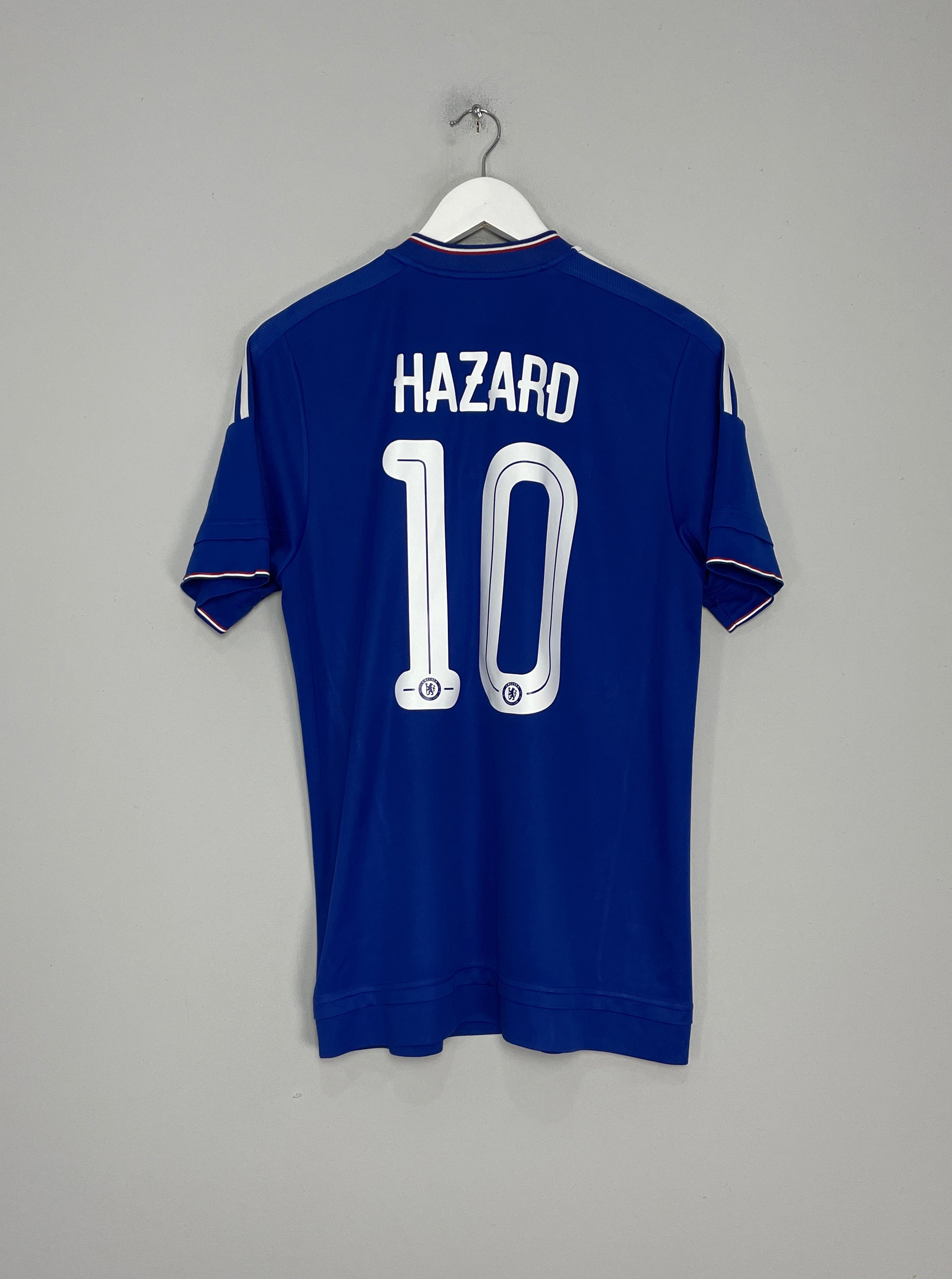 Shop 2015/16 CHELSEA HAZARD #10 HOME SHIRT (M) ADIDAS, classic football shirts, vintage football shirts & retro soccer jerseys at Cult Kits