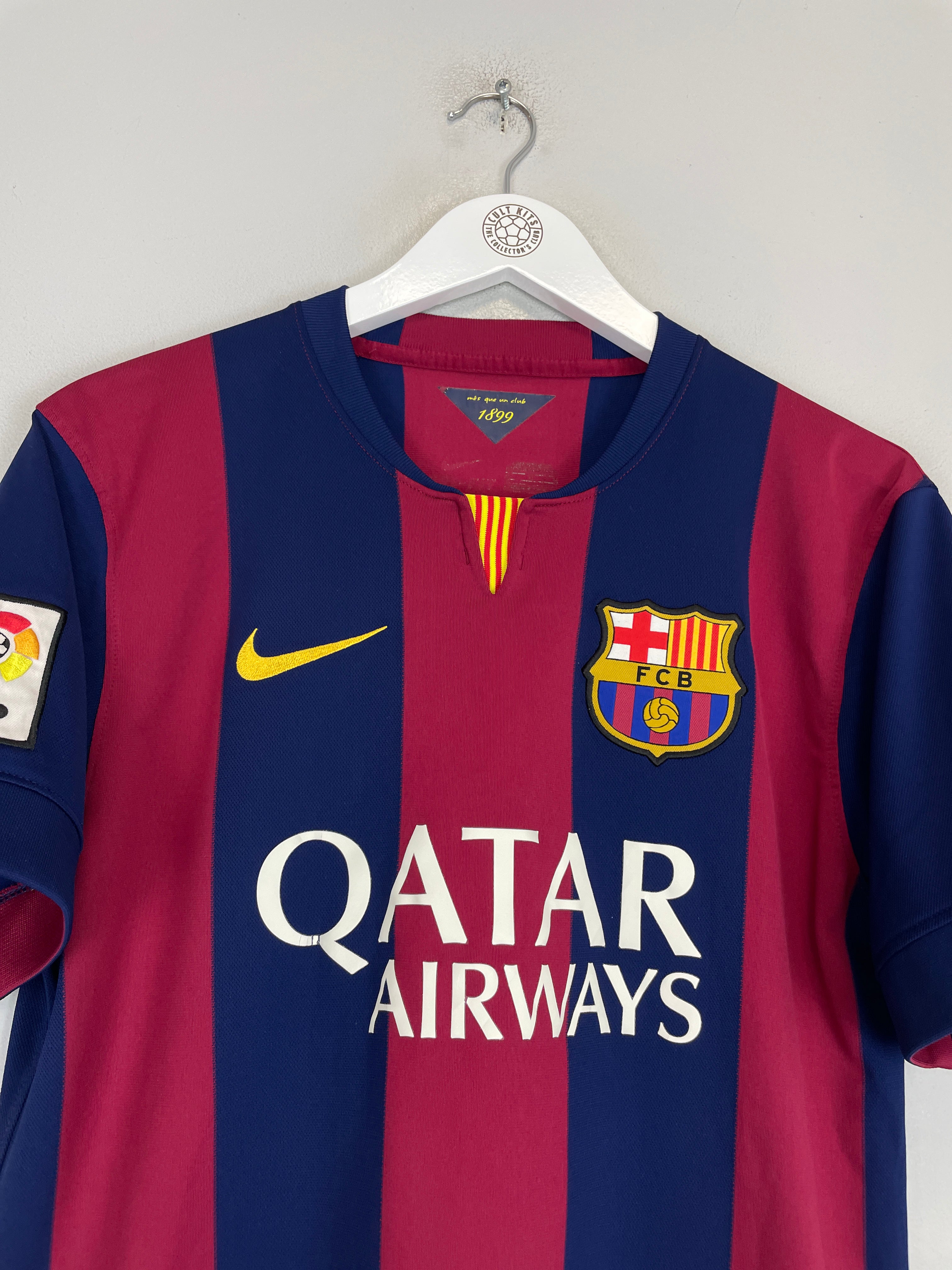 Shop 2014/15 BARCELONA NEYMAR JR #11 HOME SHIRT (M) NIKE, classic football shirts, vintage football shirts & retro soccer jerseys at Cult Kits
