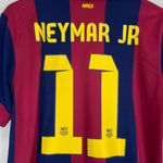 Shop 2014/15 BARCELONA NEYMAR JR #11 HOME SHIRT (M) NIKE, classic football shirts, vintage football shirts & retro soccer jerseys at Cult Kits
