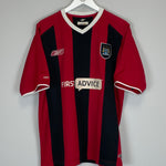 Shop 2003/04 MANCHESTER CITY DUNNE #22 AWAY SHIRT (XL) REEBOK, classic football shirts, vintage football shirts & retro soccer jerseys at Cult Kits