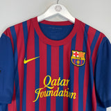 Shop 2011/12 BARCELONA PUYOL #5 HOME SHIRT (L) NIKE, classic football shirts, vintage football shirts & retro soccer jerseys at Cult Kits