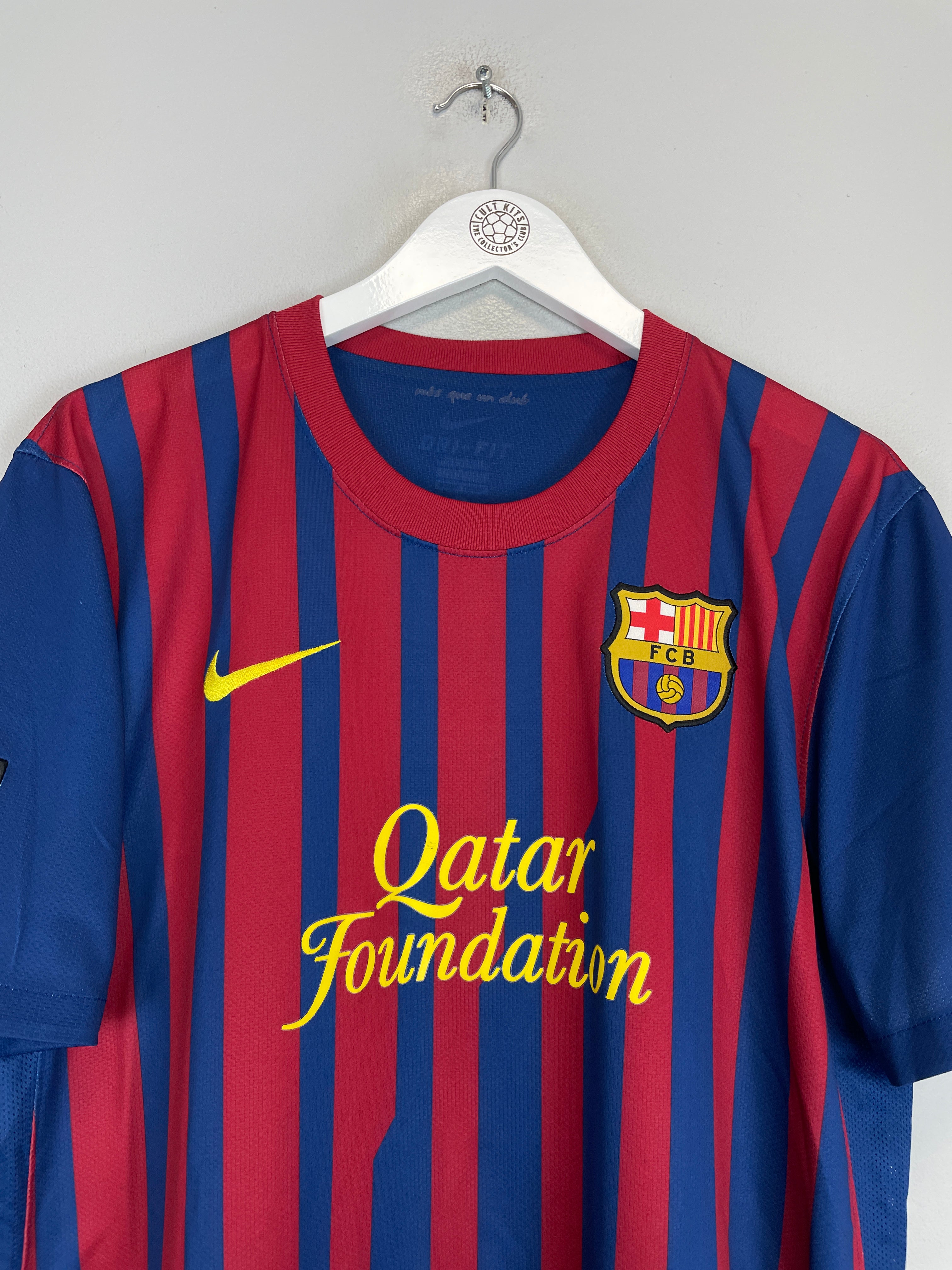 Shop 2011/12 BARCELONA PUYOL #5 HOME SHIRT (L) NIKE, classic football shirts, vintage football shirts & retro soccer jerseys at Cult Kits