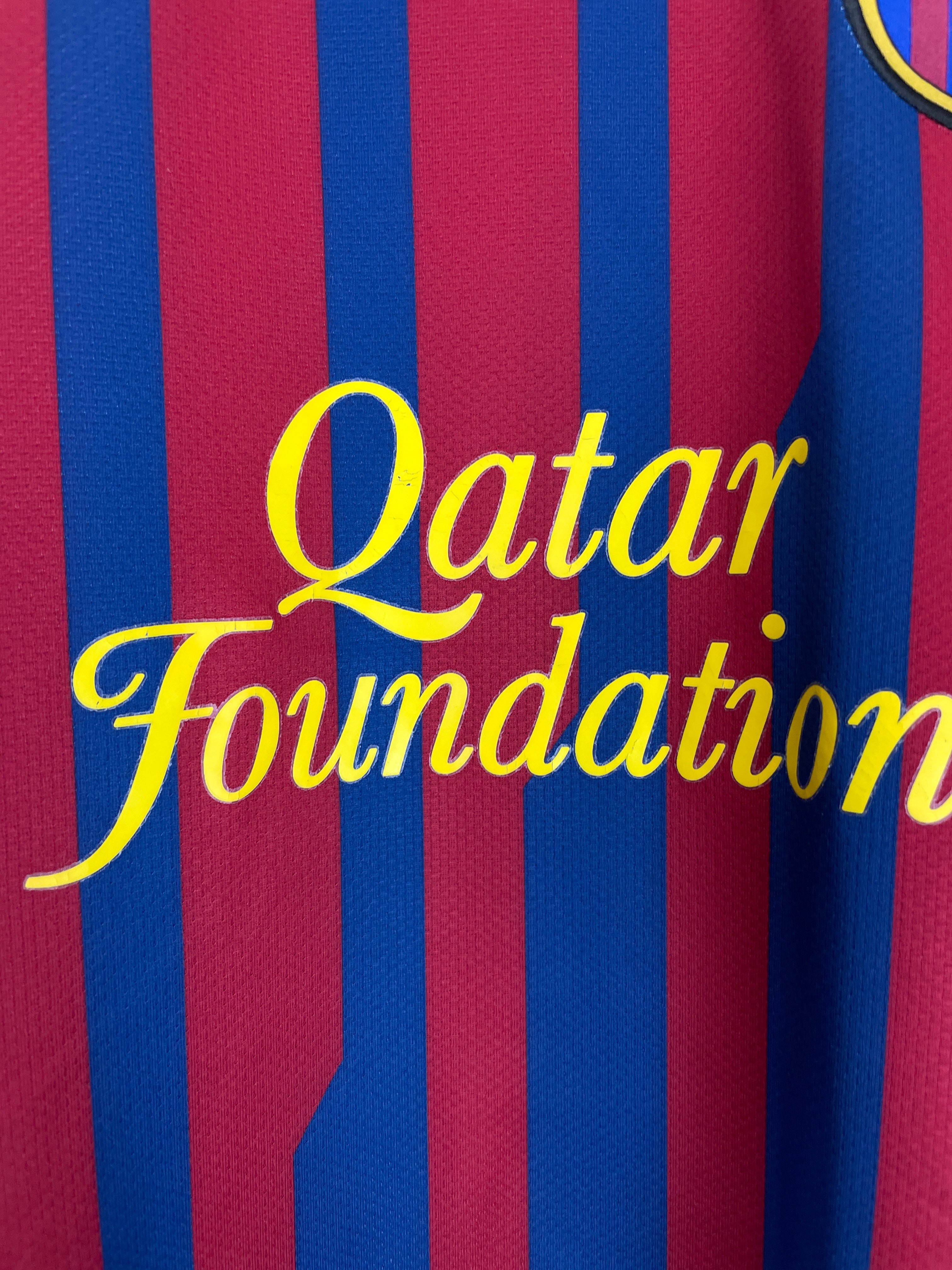 Shop 2011/12 BARCELONA PUYOL #5 HOME SHIRT (L) NIKE, classic football shirts, vintage football shirts & retro soccer jerseys at Cult Kits