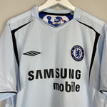 Shop 2005/06 CHELSEA DROGBA #15 AWAY SHIRT (XL) UMBRO, classic football shirts, vintage football shirts & retro soccer jerseys at Cult Kits