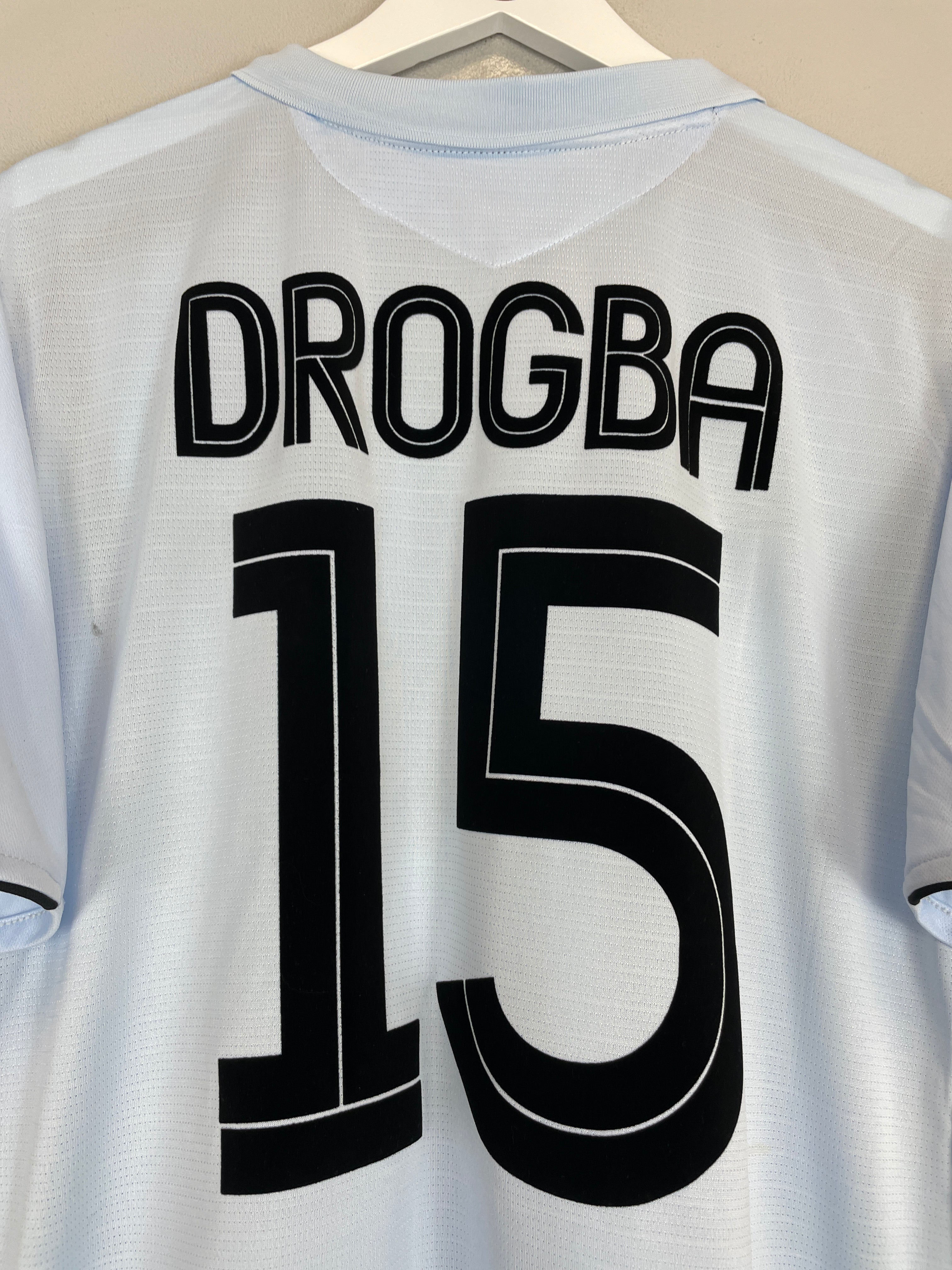 Shop 2005/06 CHELSEA DROGBA #15 AWAY SHIRT (XL) UMBRO, classic football shirts, vintage football shirts & retro soccer jerseys at Cult Kits