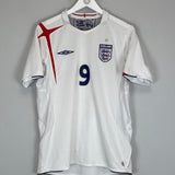 2005/07 ENGLAND ROONEY #9 HOME SHIRT (M) UMBRO