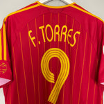 Shop 2006/08 SPAIN F.TORRES #9 HOME SHIRT (L) ADIDAS, classic football shirts, vintage football shirts & retro soccer jerseys at Cult Kits