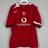 Shop 2004/06 MANCHESTER UNITED RONALDO #7 HOME SHIRT (XL) NIKE, classic football shirts, vintage football shirts & retro soccer jerseys at Cult Kits