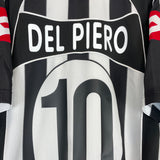2002/03 JUVENTUS DEL PIERO #10 HOME SHIRT (XL) LOTTO