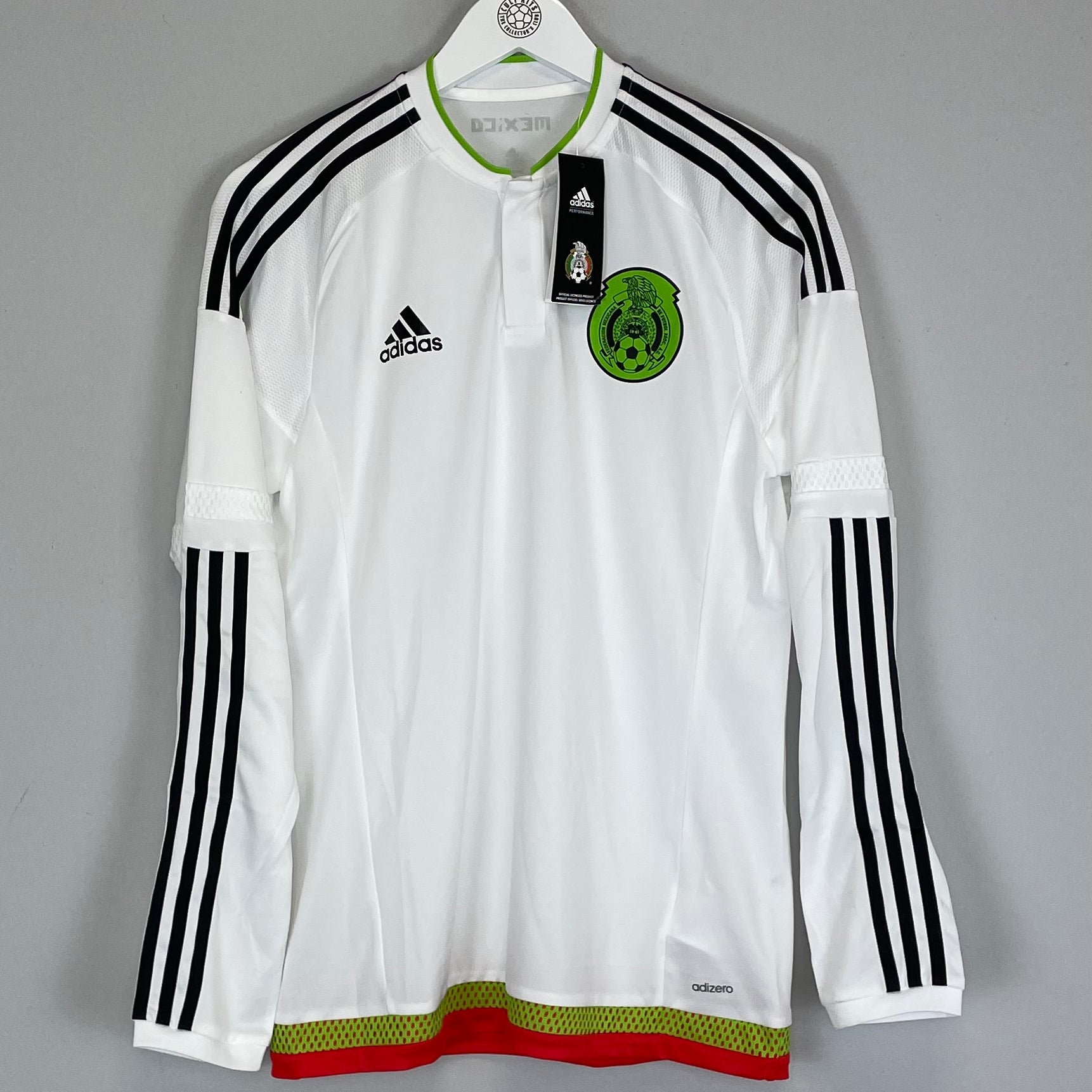 Shop 2014/15 MEXICO *BNWT* PLAYER ISSUE L/S AWAY SHIRT (M) ADIDAS, classic football shirts, vintage football shirts & retro soccer jerseys at Cult Kits