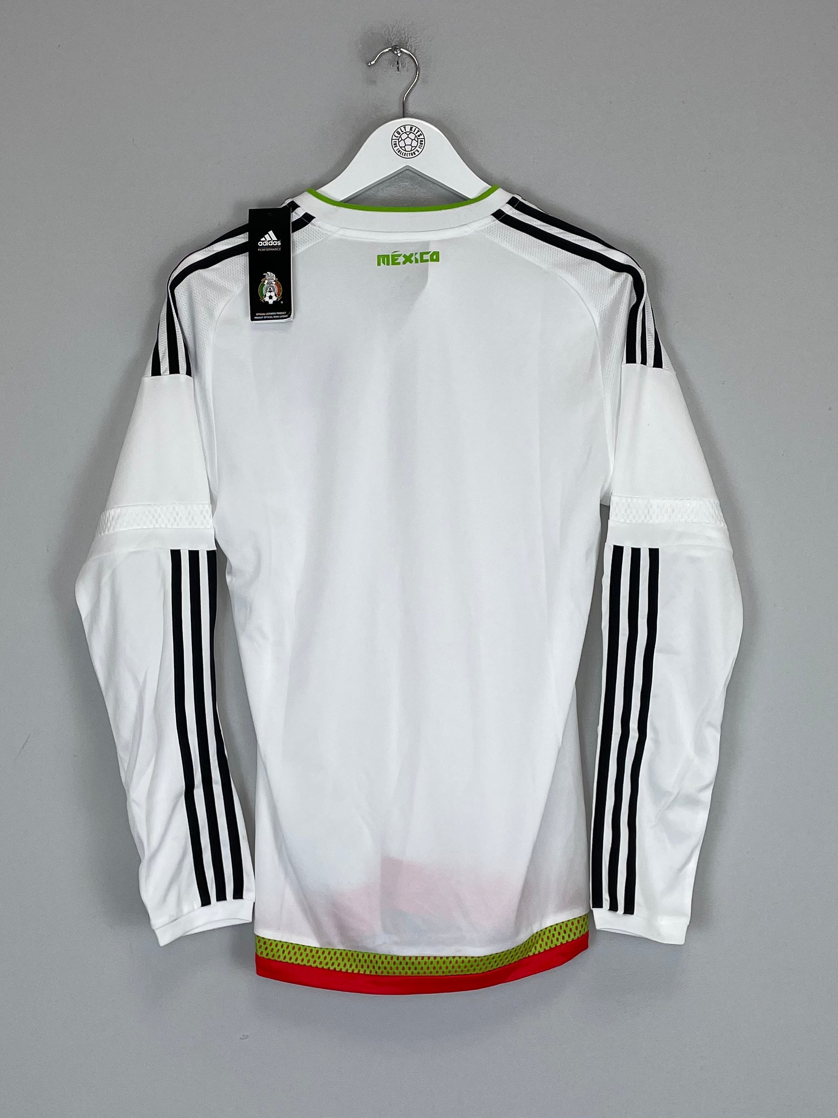 Shop 2014/15 MEXICO *BNWT* PLAYER ISSUE L/S AWAY SHIRT (M) ADIDAS, classic football shirts, vintage football shirts & retro soccer jerseys at Cult Kits