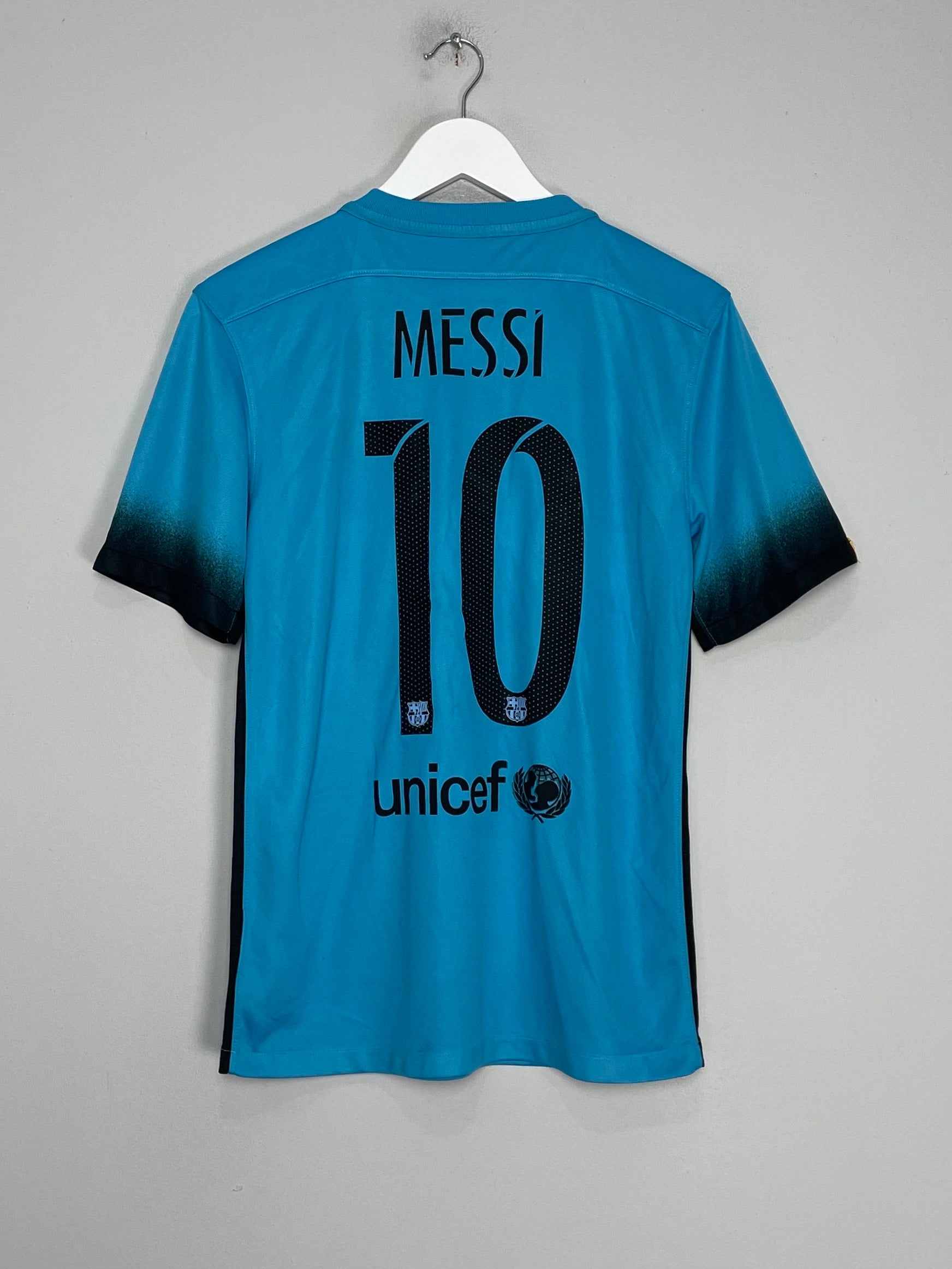 Shop 2015/16 BARCELONA MESSI #10 THIRD SHIRT (S) NIKE, classic football shirts, vintage football shirts & retro soccer jerseys at Cult Kits