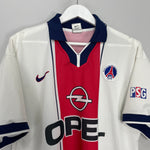 Shop 1997/98 PSG AWAY SHIRT (XL) NIKE, classic football shirts, vintage football shirts & retro soccer jerseys at Cult Kits