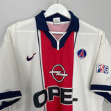 Shop 1997/98 PSG AWAY SHIRT (XL) NIKE, classic football shirts, vintage football shirts & retro soccer jerseys at Cult Kits