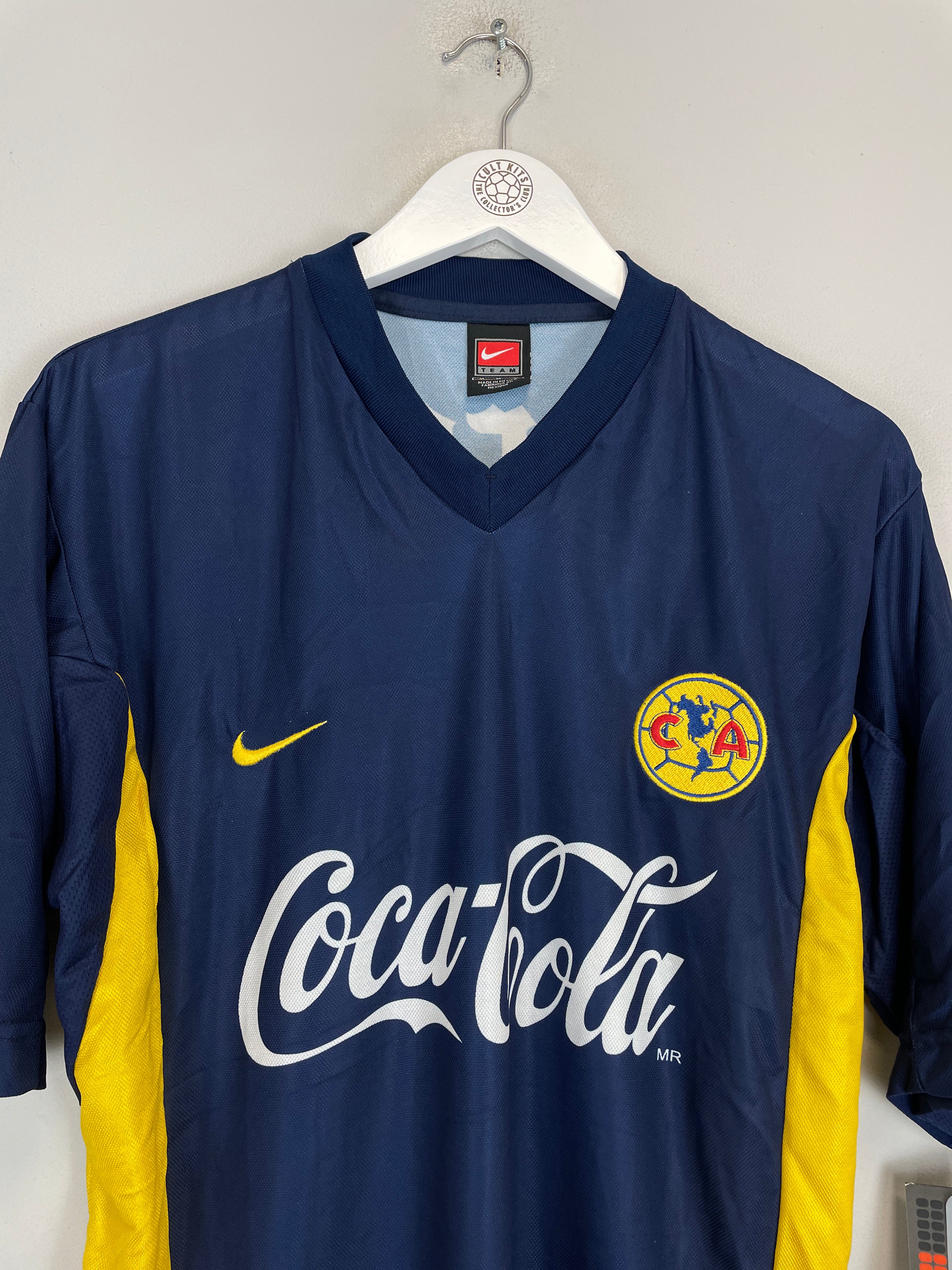 Shop 2000/01 CLUB AMERICA *BNWT* AWAY SHIRT (M) NIKE, classic football shirts, vintage football shirts & retro soccer jerseys at Cult Kits