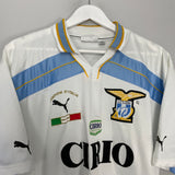 Shop 1999/00 LAZIO *CHAMPIONS* CENTENARY HOME SHIRT (XL) PUMA, classic football shirts, vintage football shirts & retro soccer jerseys at Cult Kits
