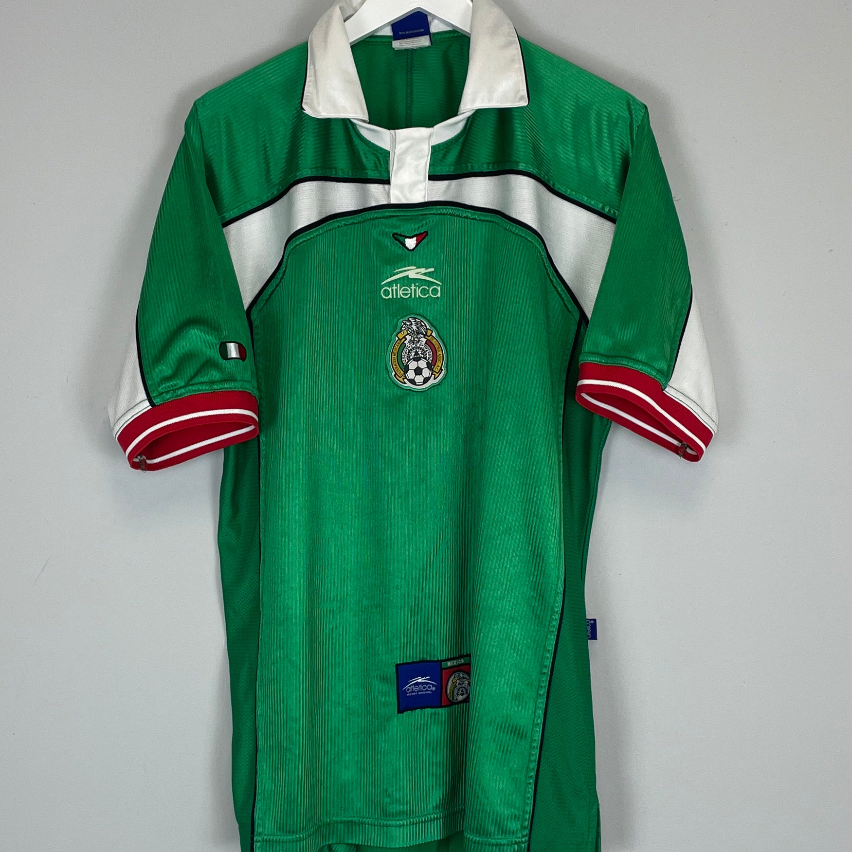 Shop 2000/01 MEXICO HOME SHIRT (L) ATLETICA, classic football shirts, vintage football shirts & retro soccer jerseys at Cult Kits