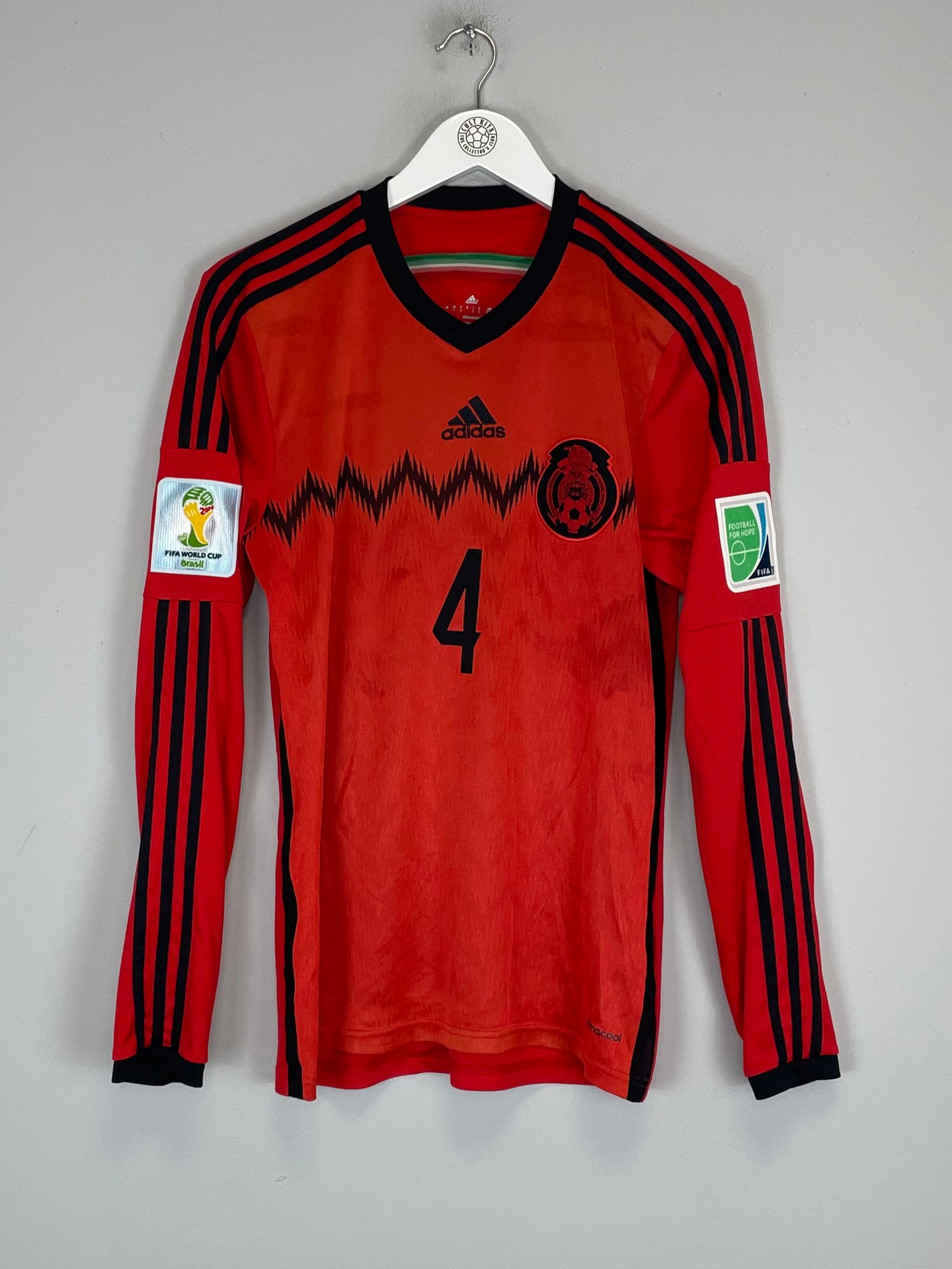Shop 2014/15 MEXICO R.MARQUEZ #4 L/S AWAY SHIRT (S) ADIDAS, classic football shirts, vintage football shirts & retro soccer jerseys at Cult Kits