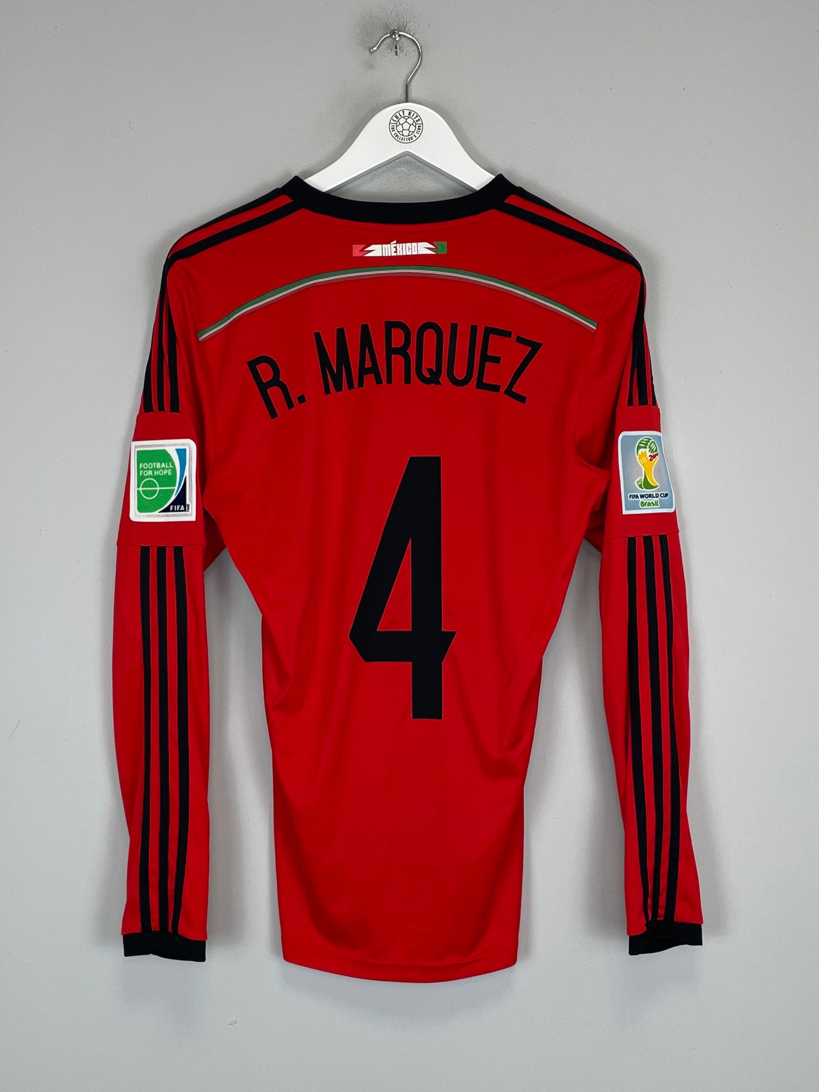 Shop 2014/15 MEXICO R.MARQUEZ #4 L/S AWAY SHIRT (S) ADIDAS, classic football shirts, vintage football shirts & retro soccer jerseys at Cult Kits