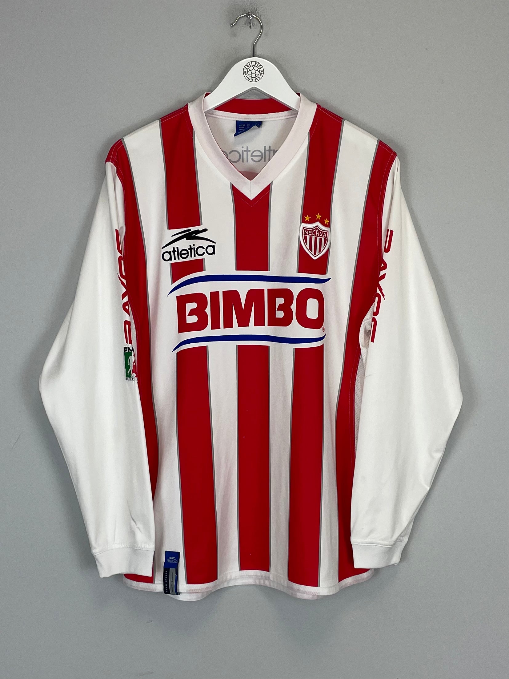 Shop 2001/02 NECAXA HOME SHIRT (M) ATLETICA, classic football shirts, vintage football shirts & retro soccer jerseys at Cult Kits