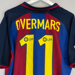Shop 2003/04 BARCELONA OVERMARS #11 HOME SHIRT (L) NIKE, classic football shirts, vintage football shirts & retro soccer jerseys at Cult Kits